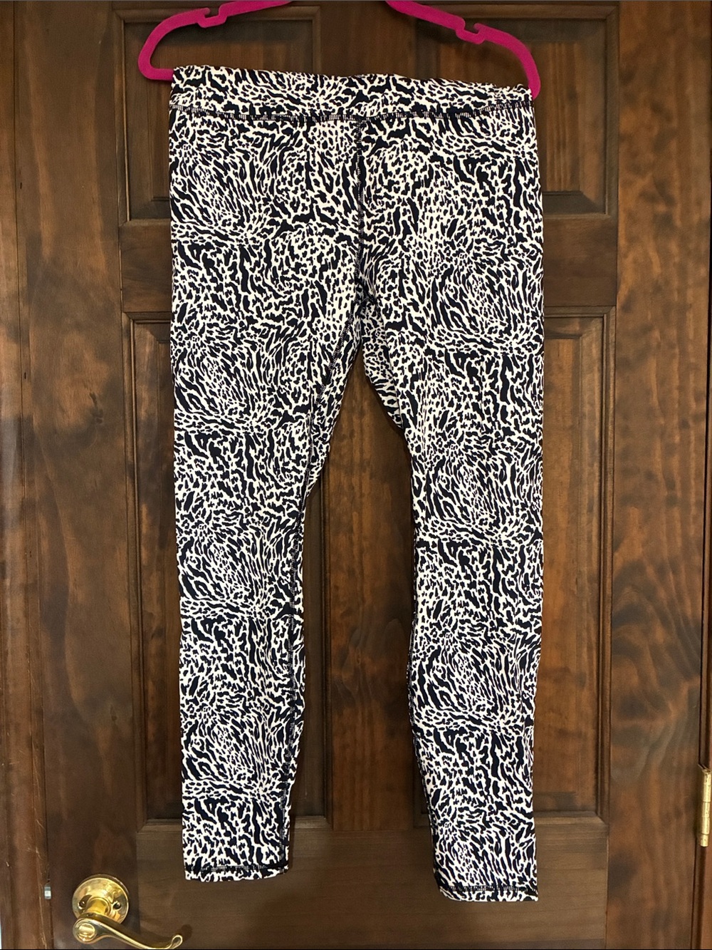 Fabletics Black and White Printed Leggings